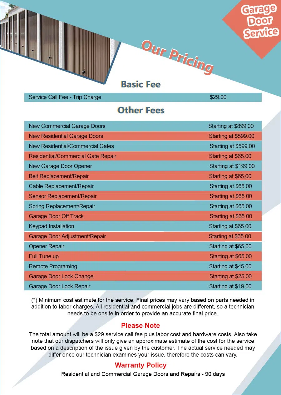 Golden Garage Door Service Los Angeles, CA 323-538-0470